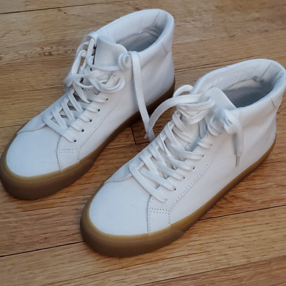 Madewell sidewalk canvas high-top sneakers